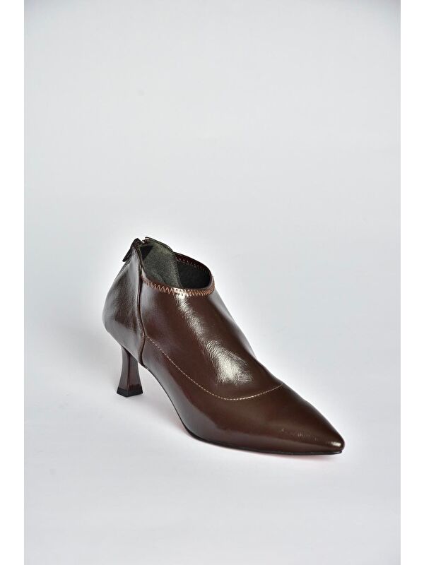 Kahverengi Kadın Topuklu Ayakkabı V676523608 - Görsel 6