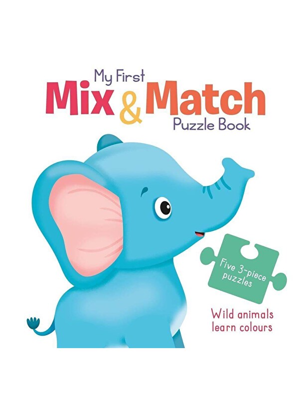 Yoyo Books My First Mix & Match Puzzle Book: Wild Animals Learn Colours