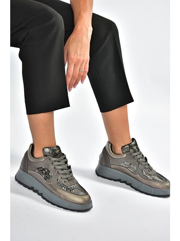 Gri Kadın Spor V820720309 - Görsel 4