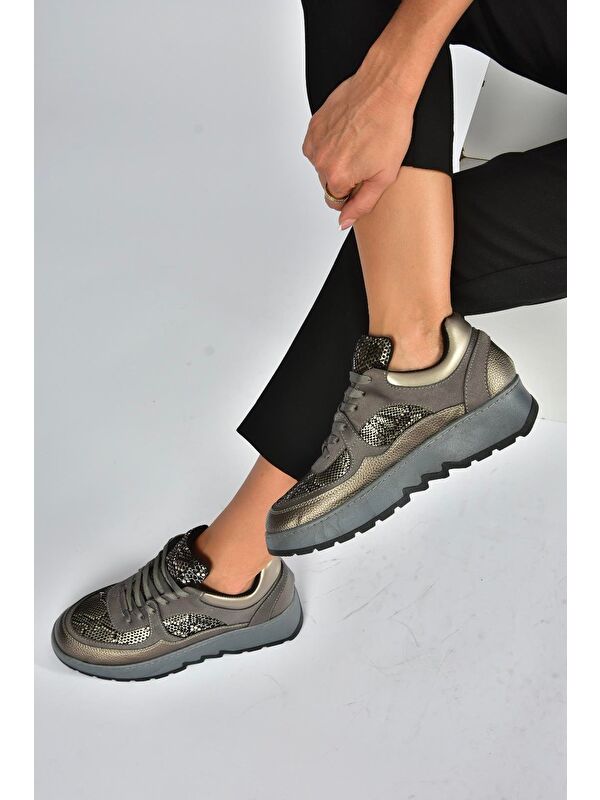 Gri Kadın Spor V820720309 - Görsel 5