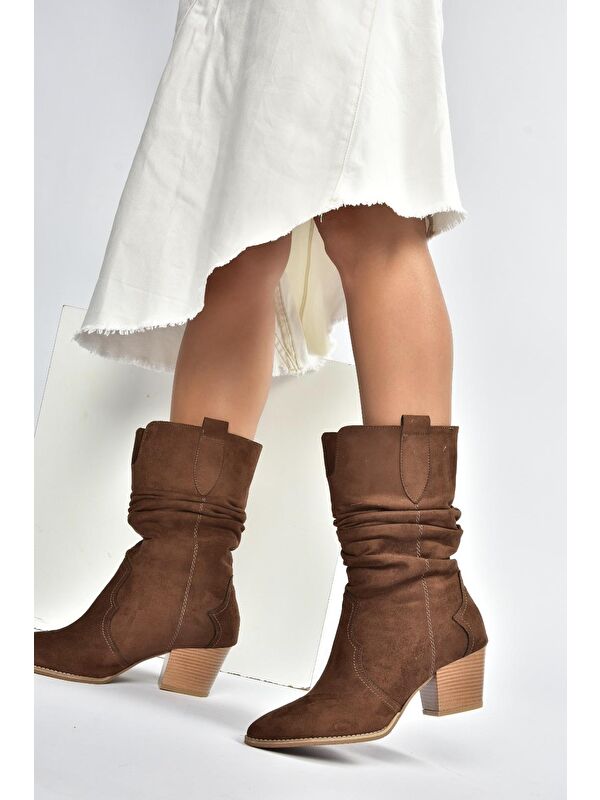 Kahverengi Kadın Bot J404040002 - Görsel 3