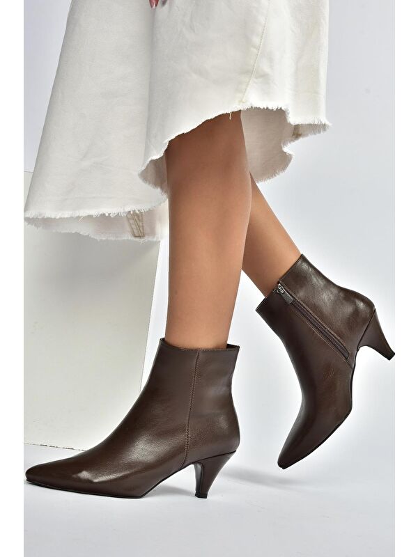 Kahverengi Kadın Bot R404710009 - Görsel 5