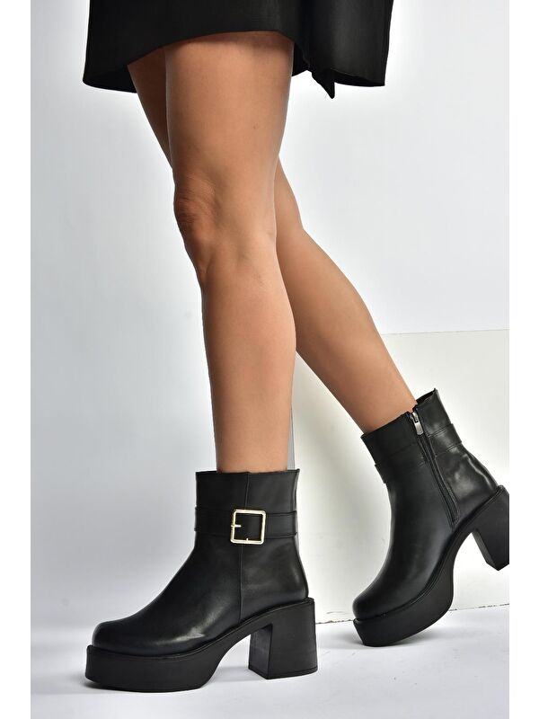 Siyah Kadın Bot V726446609 - Görsel 3