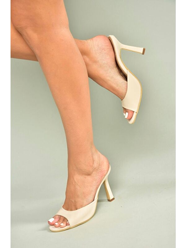 Bej Kadın Topuklu Ayakkabı U997062804 - Görsel 2