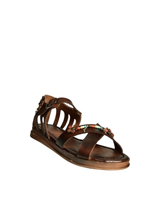 Kahverengi Kadın Sandalet U390973503 - Görsel 6