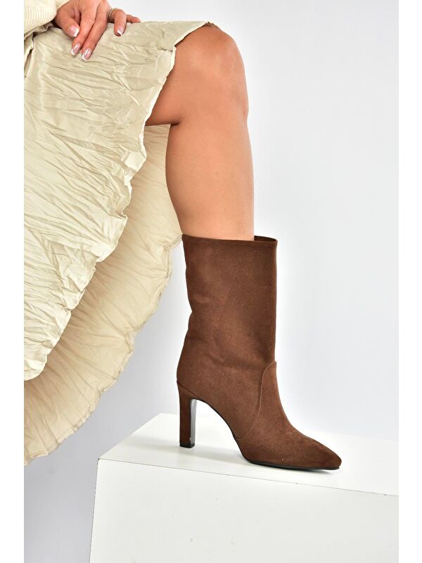 Kahverengi Kadın Bot L404891302 - Görsel 2