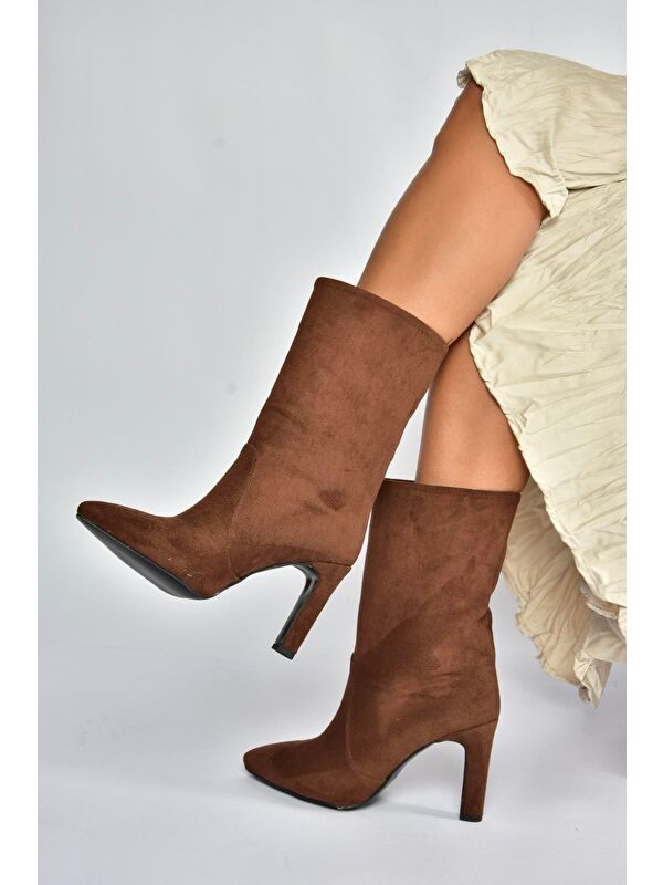 Kahverengi Kadın Bot L404891302 - Görsel 3