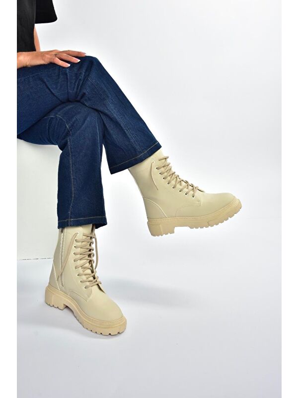 Bej Kadın Bot V973192401 - Görsel 4