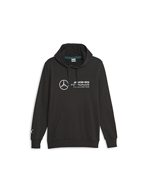 Puma Mercedes Logo Hoodie Erkek Günlük Sweatshirts 62115801 Siyah