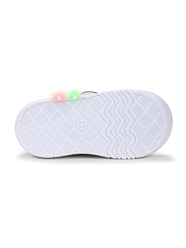 Kugan Cırtlı Işıklı Erkek Bebek Yürüyüş Spor Ayakkabı - Görsel 6