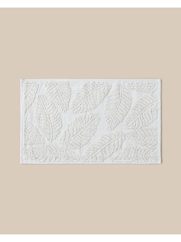 English Home Floweret Pamuklu Bukle Kilim 60x100 cm Krem