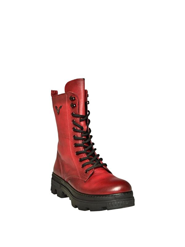 Kırmızı Kadın Bot V999049103 - Görsel 6