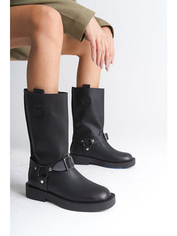 Motorcu Uzun Kadın Bot - Görsel 4