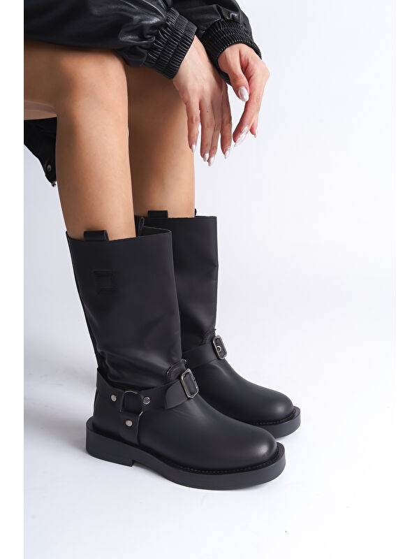 Motorcu Uzun Kadın Bot - Görsel 6