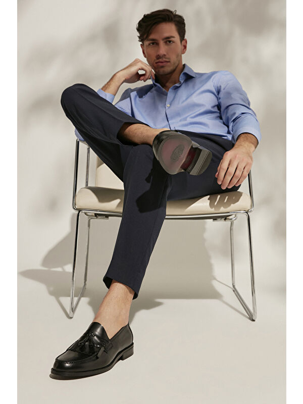 Erkek Hakiki Deri Ayakkabı 15350Z0137 Siyah - Görsel 3