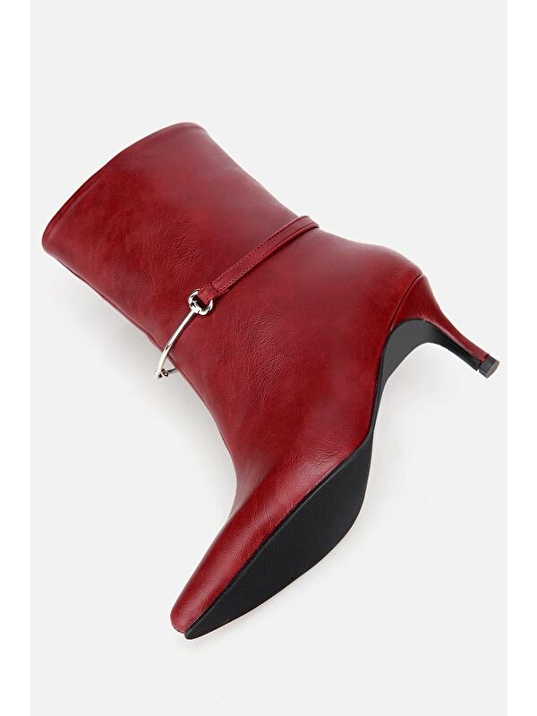 Yaya By Hotiç Kahverengi Yaya By Hotiç Yaya By Kadın Kemer Detaylı Tokalı Bilekte Topuklu Bot