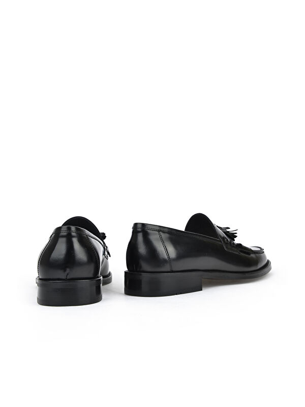 Erkek Hakiki Deri Ayakkabı 15350Z0137 Siyah - Görsel 6