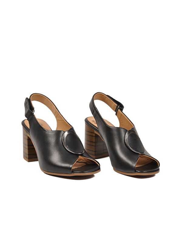 Venüs Bej Venüs Hakiki Deri Kadın Topuklu Sandalet 2108518Y Z