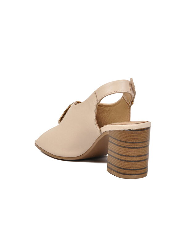 Venüs Bej Venüs Hakiki Deri Kadın Topuklu Sandalet 2108518Y Z