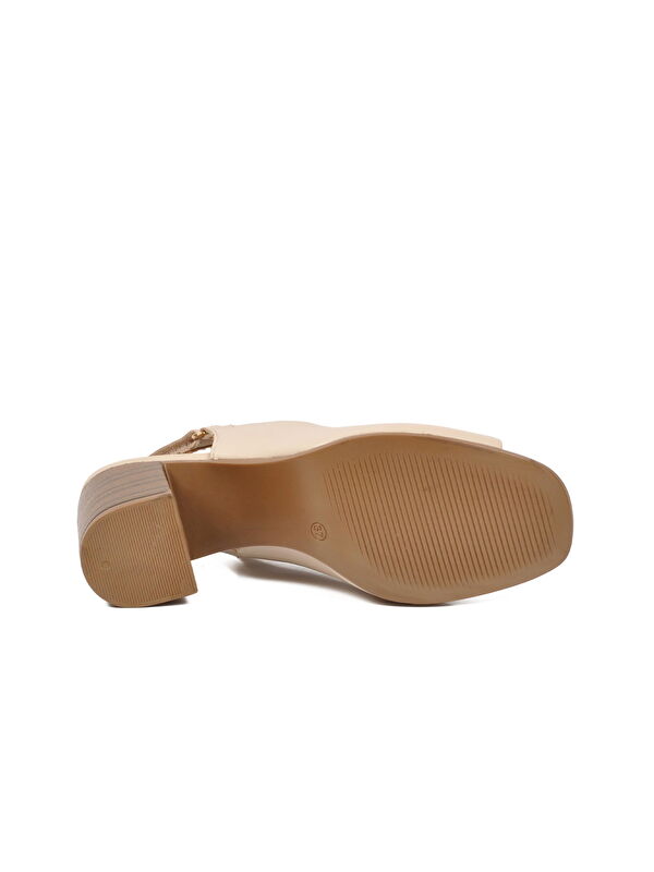 Venüs Bej Venüs Hakiki Deri Kadın Topuklu Sandalet 2108518Y Z