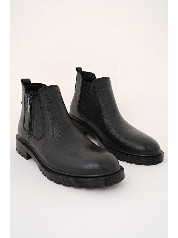 LUXOR Hakiki Deri Fermuarlı Erkek Kışlık Bot - Görsel 3