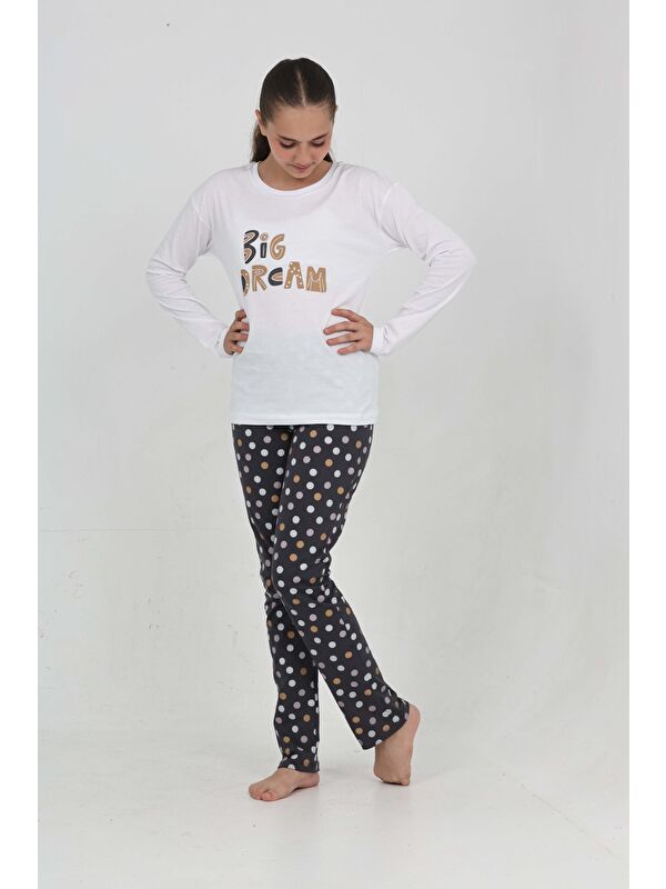 Toontoykids Kız Çocuk Big Dream Baskılı Pijama Takım