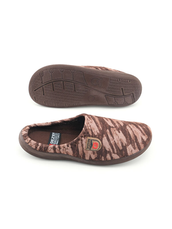 Erkek Kışlık PU Rahat Taban Ev Bahçe Gondol Terlik - Görsel 6