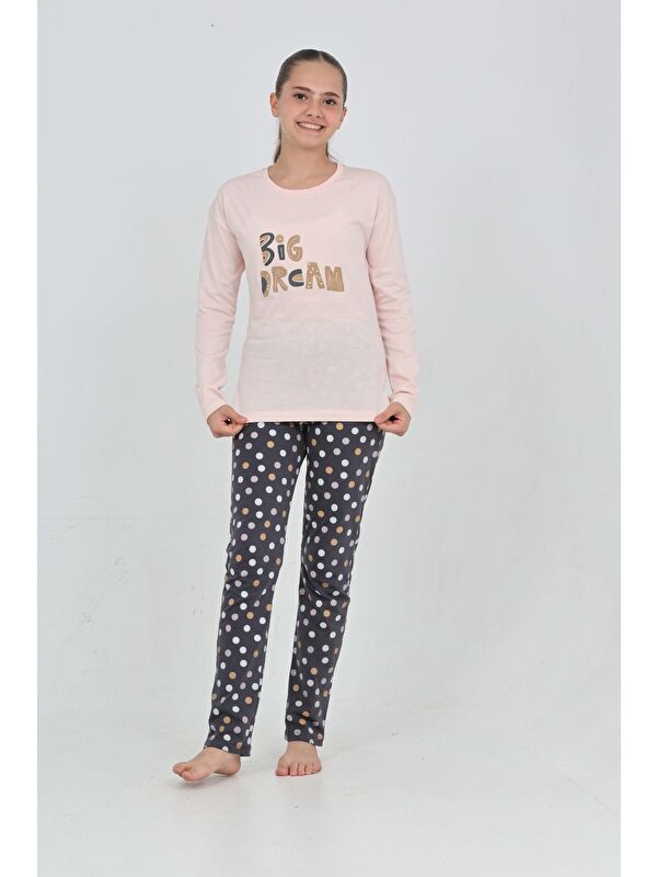 Toontoykids Kız Çocuk Big Dream Baskılı Pijama Takım