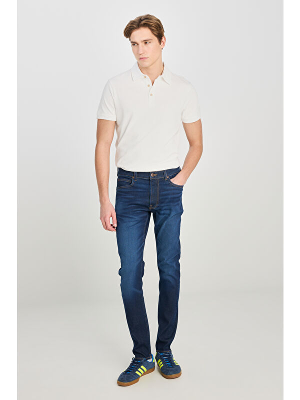 Lee Luke Slim Fit Mavi Pamuklu Esnek Jean Denim Pantolon