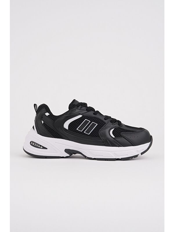 Muggo SHİFT Kadın Kalın Taban Bağcıklı Günlük Sneaker Spor Ayakkabı