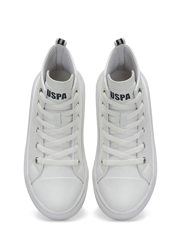 CLEMENTINE PU JR 4PR Beyaz Kız Çocuk High Sneaker - Görsel 5