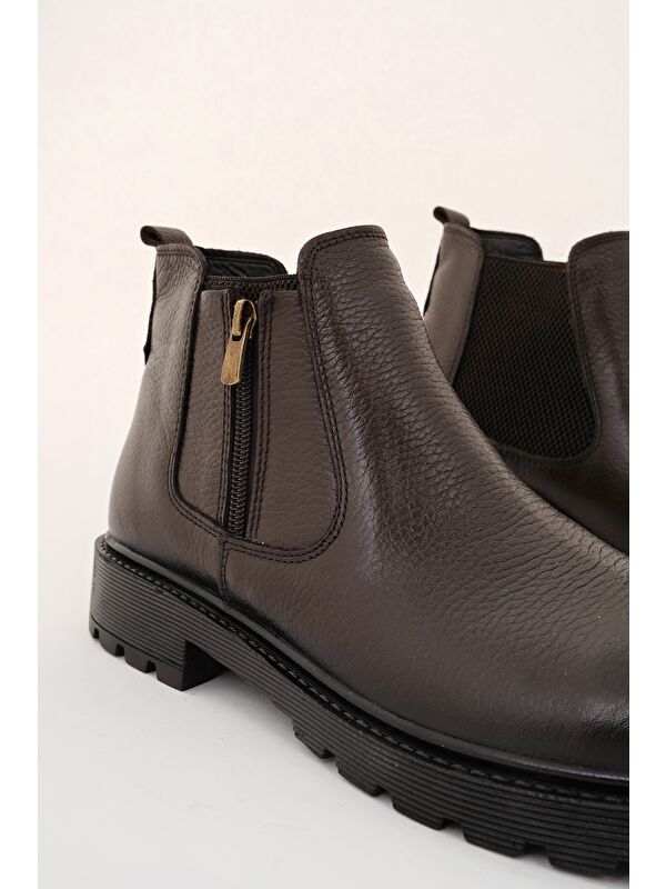 LUXOR Hakiki Deri Fermuarlı Erkek Kışlık Bot - Görsel 7