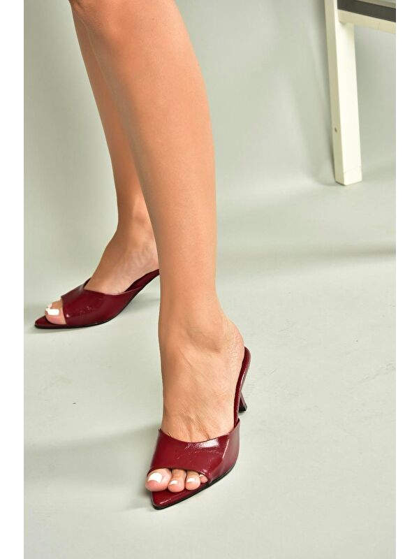 Bordo Kadın Topuklu Ayakkabı U654081009 - Görsel 2