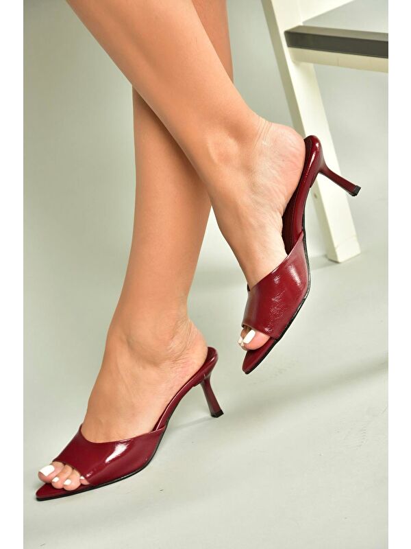 Bordo Kadın Topuklu Ayakkabı U654081009 - Görsel 4