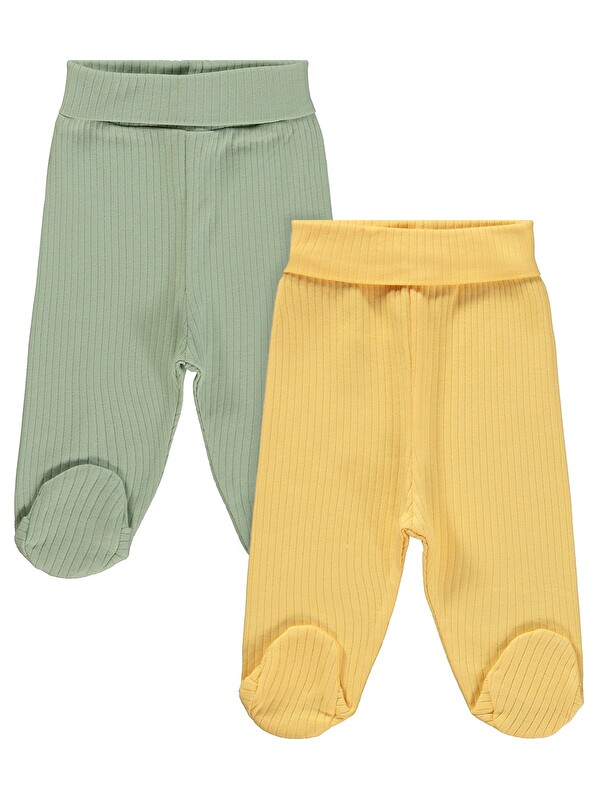 Minidamla Patikli Basic 2'li set 3-9 Ay Tek Alt Bebe - Yeşil