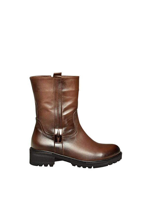 Kahverengi Kadın Bot V654070603 - Görsel 7