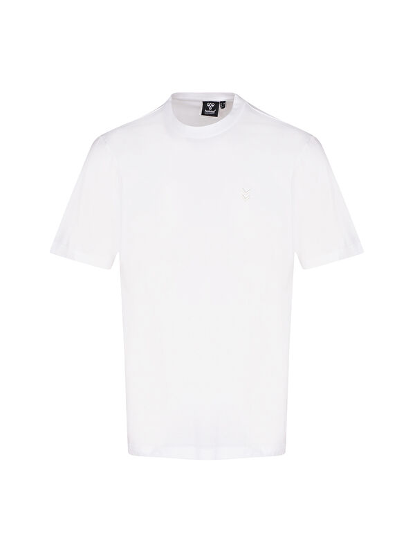 Hummel T-Pulse Co Regular Erkek Beyaz Yuvarlak Yaka Tişört