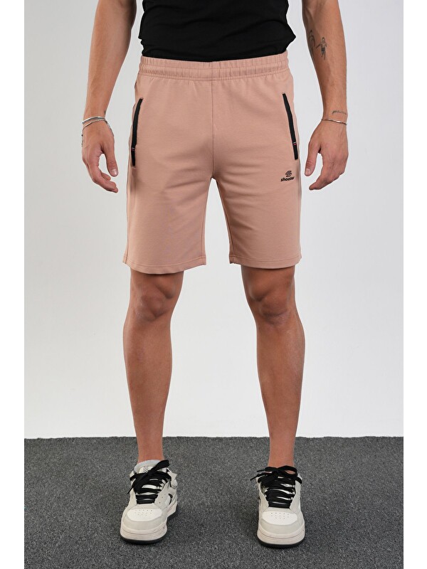 Shooter Sportswear Erkek Regular Fit Fermuar Cepli Pamuklu Şort