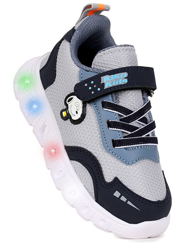 Kiko Kids Peras Işıklı Cırtlı Erkek Bebek Spor Ayakkabı