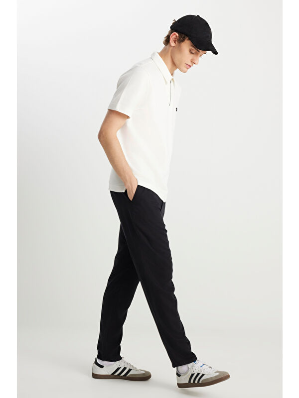 Wrangler Regular Fit Yumuşak Dokulu Siyah Pantolon