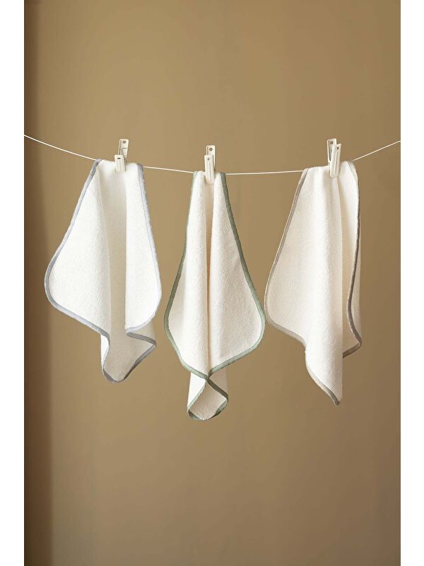 İrya Dolce Bambu 3'lü 30X30 El havlusu Çok Renkli