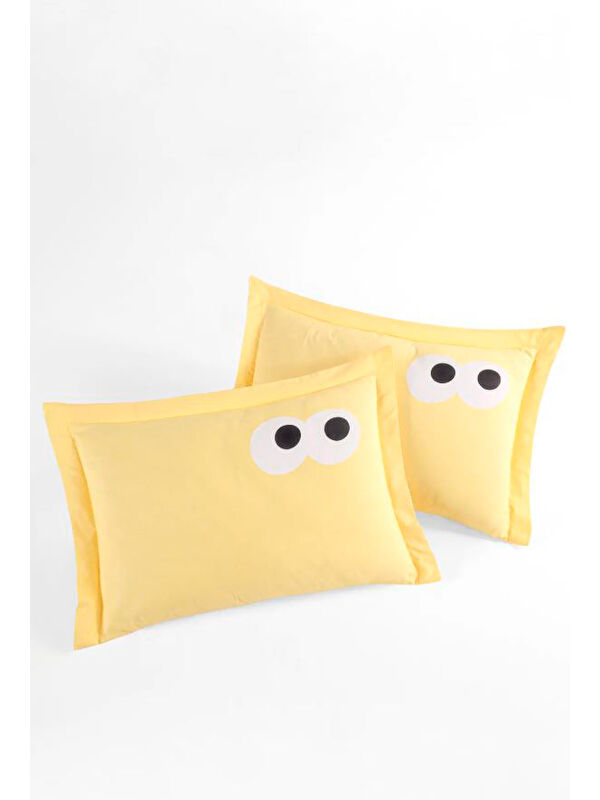 UPSTYLE 2li Yastık Kılıfı Oxf. Funny 50x70 cm Sarı