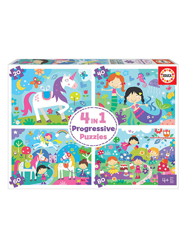 Educa Puzzle 20-40-60-80 ParçaFantasy Arkadaşlar 18905