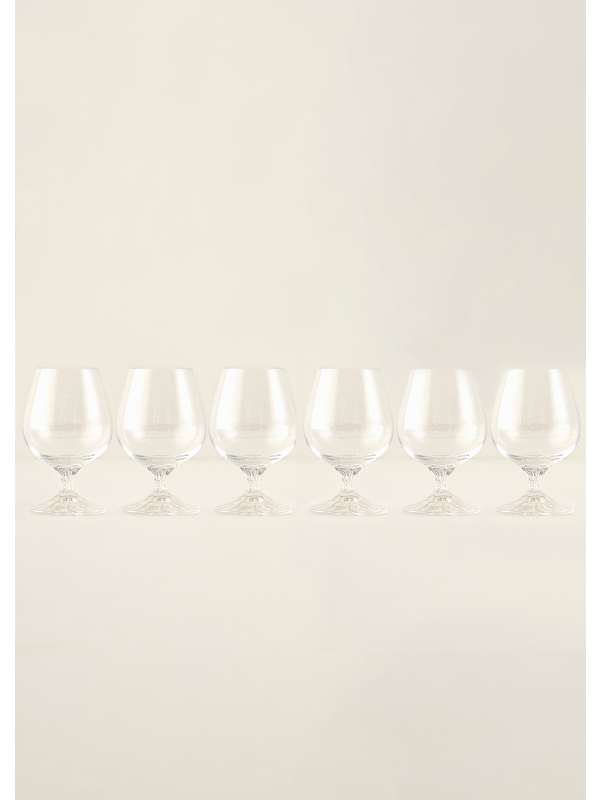 Bella Maison Shape Kristal 6'lı Kahve Yanı Su Bardağı Naturel (180 cc)