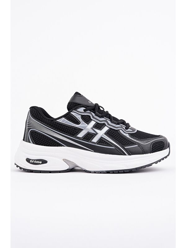 Muggo HYNEX Kadın Kalın Taban Bağcıklı Günlük Sneaker Spor Ayakkabı