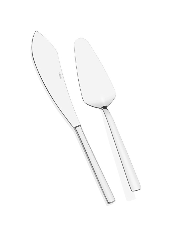 Onon Kek-Peynir Bıçağı,Sunum Spatula Servis Seti 2'li 18/10