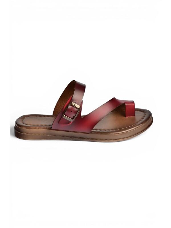 Fox Shoes Bordo Kadın Terlik U390959503