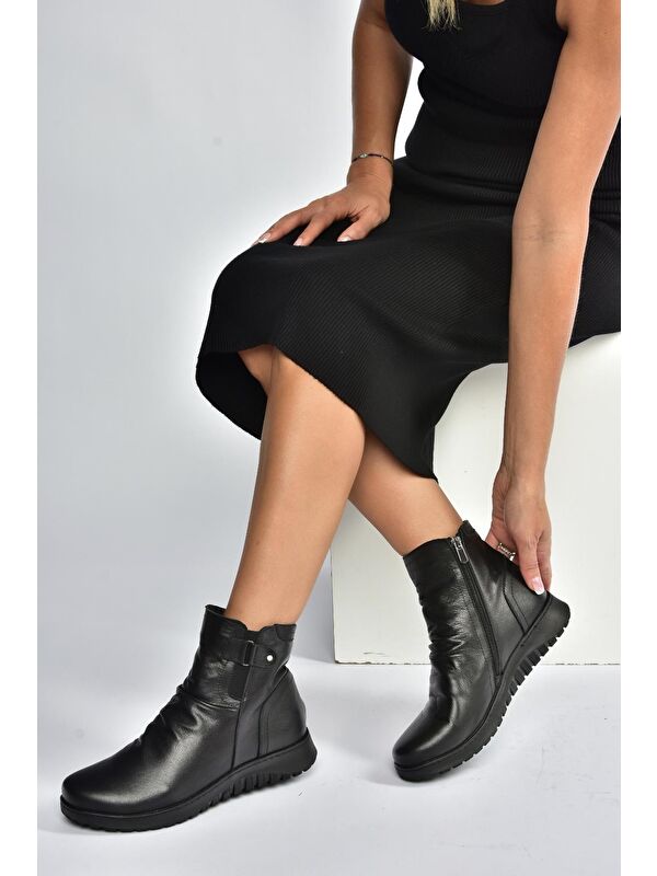 Siyah Kadın Bot V324501703 - Görsel 2