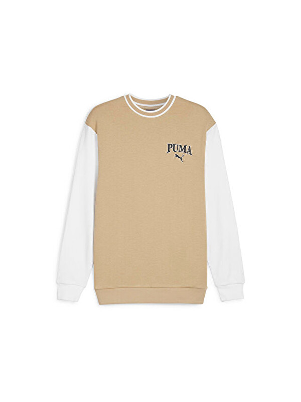 Puma Puma Squad Crew Erkek Günlük Sweatshirt 67897083 Krem