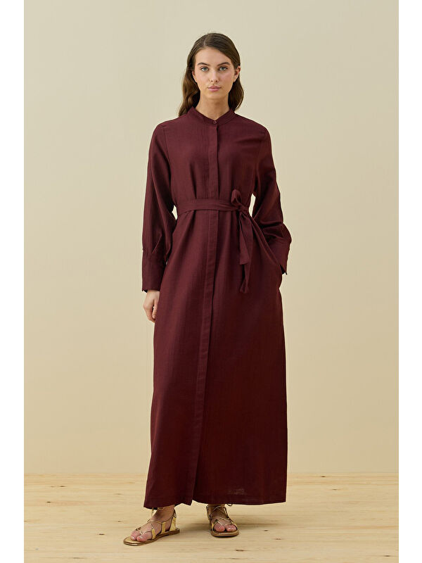 Remsa Vietnam Elbise 1777 Bordo